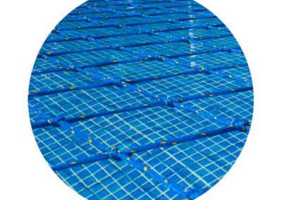 Aqua-Net pool safety net close up