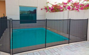 Pool safety fence Al Reef Villas, Abu Dhabi.