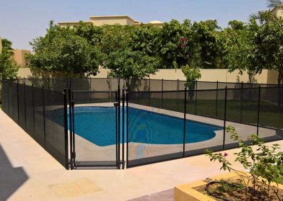 Pool safety fence at Arabian Ranches, Al Mahra
