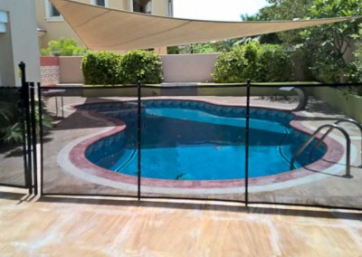 Pool safety fence at Al Vorada, Arabian Ranches, Dubai.