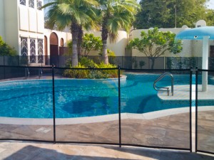 Pool safety fence at Jumeirah Dubai