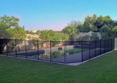 Pool safety fence at Victory Heights, Dubai.