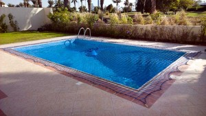 Pool safety net, Golf Creek Villas, Dubai.