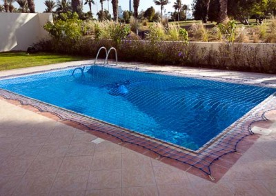 Pool safety net, Golf Creek Villas, Dubai.