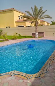 Pool safety net, Jumeirah Park, Dubai