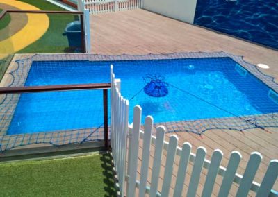 Pool safety net Safari Kid Nursery school in Satwa, Dubai.