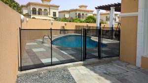 Pool safety fence, the Villa, Dubailand