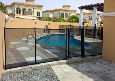 Pool safety fence, the Villa, Dubailand