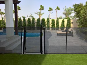 Pool access safety barrier, Dubailand