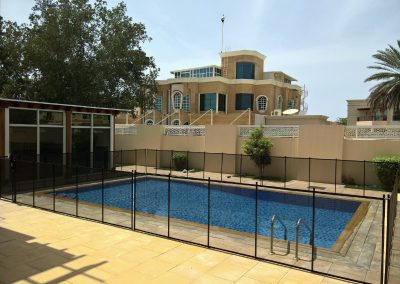 pool safety fence installation