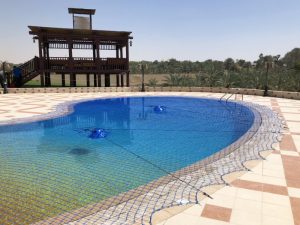 Pool safety net at Khawaneej, Dubai