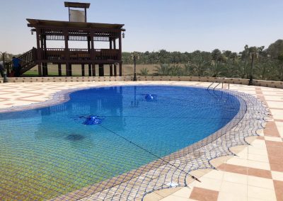 Pool safety net at Khawaneej, Dubai
