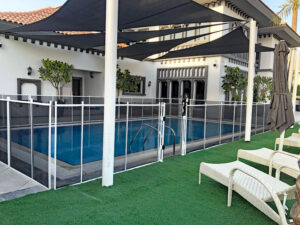 pool-child-safety-fence-Palm-Jumeirah-white-accessories