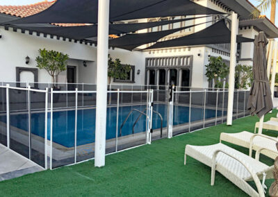 pool-child-safety-fence-Palm-Jumeirah-white-accessories