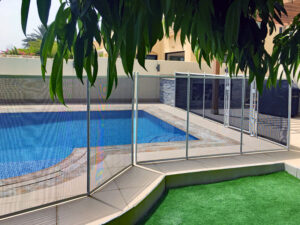 pool-safety-fence-Springs-Dubai-white