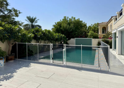pool-fence-Arabian-Ranches | Aqua-Net pool safety fence, Arabian Ranches Dubai