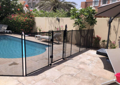 pool-fence-Jumeirah-Park-2 | Aqua-Net pool safety fence wall to wall Jumeirah Park