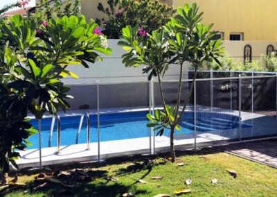 pool-fence-Jumeirah Park | Aqua-Net pool safety fence, Jumeirah Islands, Dubai
